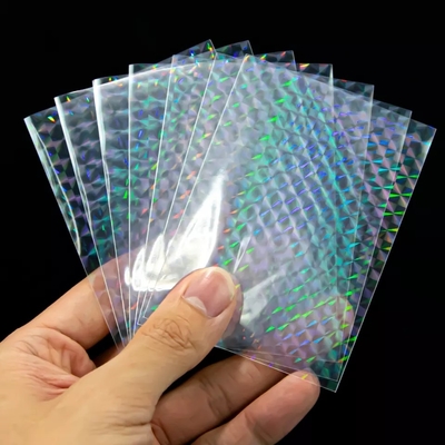 Gra planszowa PP Miękkie plastikowe koszulki na karty Rainbow Transparent Laser Clear Matte
