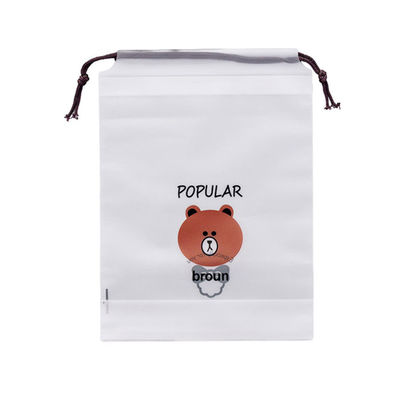 Bielizna plastikowa torba na sznurek, przezroczyste winylowe torby ze sznurkiem CPE