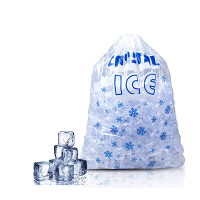 Jednorazowe plastikowe torby na patyk lodowy 10 funtów 25 funtów, worek na lody wielokrotnego użytku