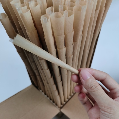 Wstępnie zwinięte 17g organiczne szyszki konopne o rozmiarze 1/4 wykonane z naturalnego włókna bambusowego