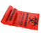 Czerwony, 19 * 23 cale autoklawowalny worek na śmieci Biohazard Biodegradowalny