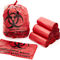 Czerwony, 19 * 23 cale autoklawowalny worek na śmieci Biohazard Biodegradowalny